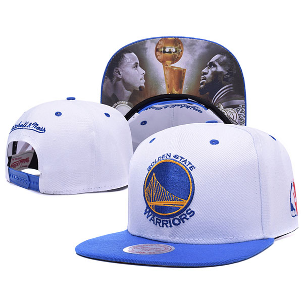  Golden State Warriors 2017 NBA The Finals  White Snapback Hat